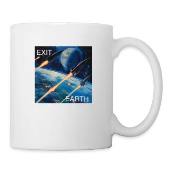Exit Earth - Tasse - Weiß - Rechts