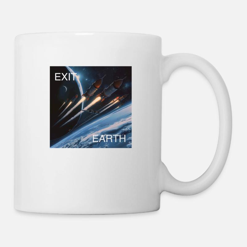 Exit Earth - Tasse - Weiß