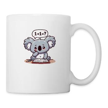 Süßer Koalabär der gerne Mathe Hausaufgaben macht - Tasse - Weiß - Rechts
