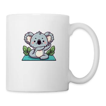 Mignon Yoga Koala Ours - Mug blanc - blanc - Droite