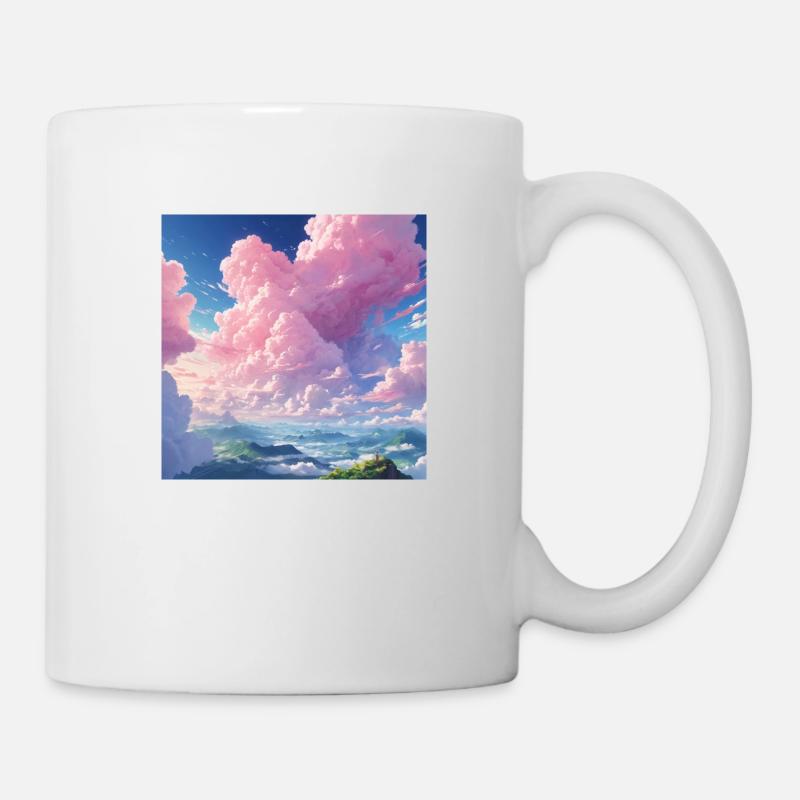 Anime pink clouds - Mug - white