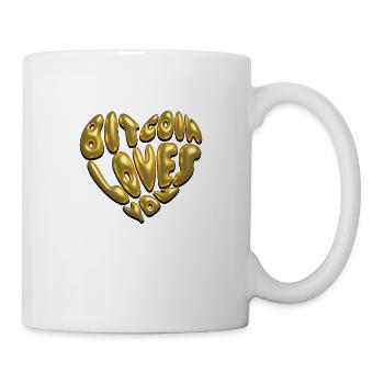 Bitcoin Loves You - Mug - white - Right