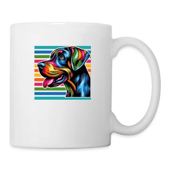 Dog Love 6 Pop Art Style - Mug - white - Right