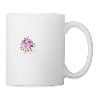 Purple floral letter c - Mug - white - Right