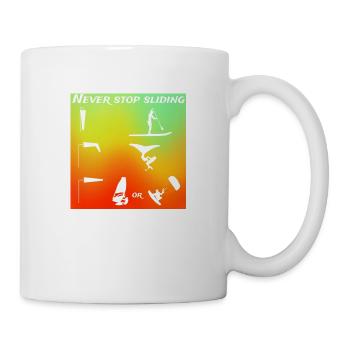 Never stop sliding Wind Wing kite paddle couleur - Mug blanc - blanc - Droite