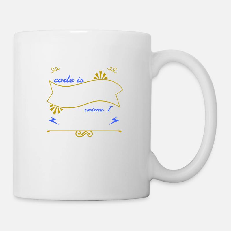 langage de programmation blague pc heureux drôle citation - Mug blanc - blanc