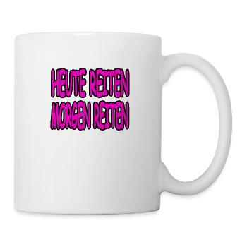 Reiten - Tasse - Weiß - Rechts
