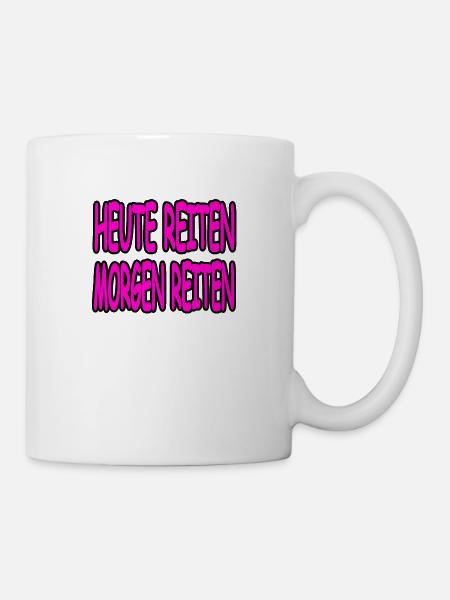 Reiten - Tasse - Weiß