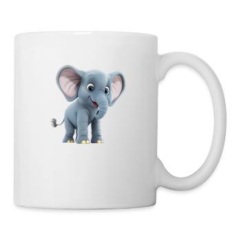 Being thick-skinned like an elephant protects - Mug - white - Right