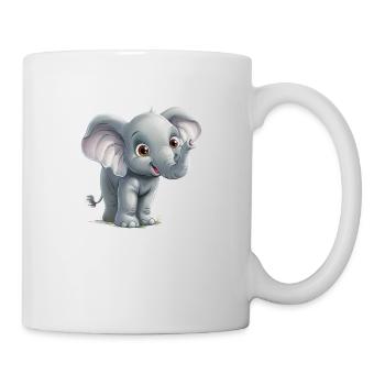 Little Funny Elephant - Mug - white - Right
