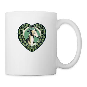 Lévrier - Mug blanc - blanc - Droite