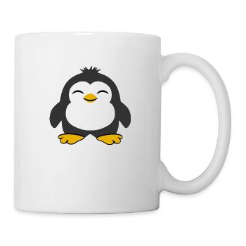 Penguin Cute Little Child Chick Happy Dick Baby - Mug - white - Right