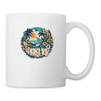 Heure d'été - Mug blanc - blanc - Droite