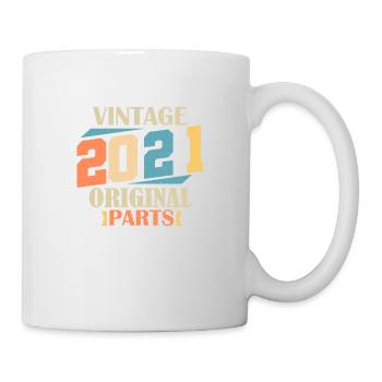 Mois 2021. Cadeau d'anniversaire 2021. 3 ans Birth - Mug blanc - blanc - Droite