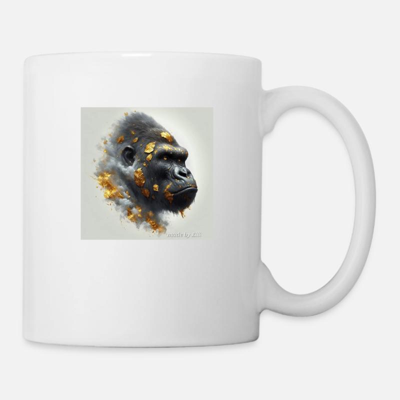 Gorilla, born to be alive made by Elli - Mug - white