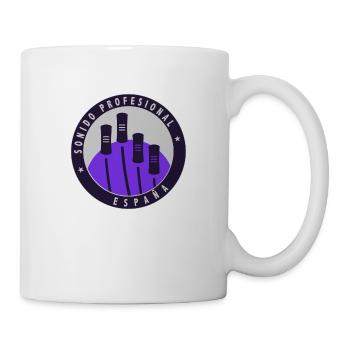Logo mit grauem Hintergrund. - Tasse - Weiß - Rechts