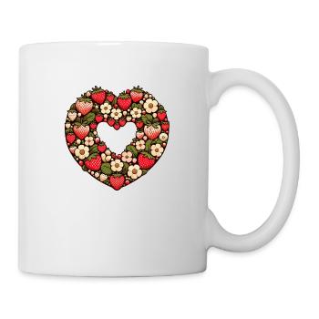 Fraises - Mug blanc - blanc - Droite