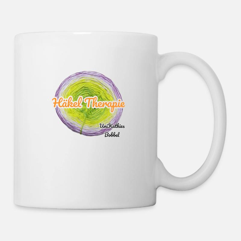 Häkel Therapie - Tasse - Weiß