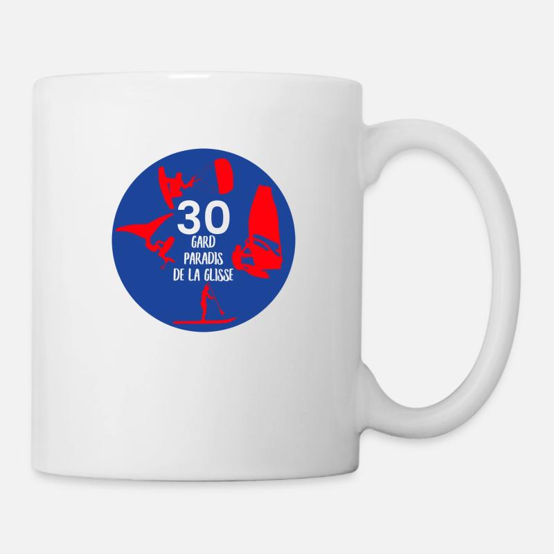 Gard paradis de la glisse 30 wind wing kite sup - Mug blanc - blanc