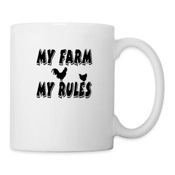 Ferme - Mug blanc - blanc - Droite