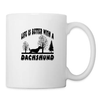 Dachshund - Mug - white - Right