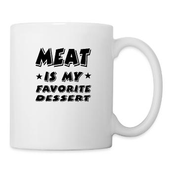 Fleisch - Tasse - Weiß - Rechts