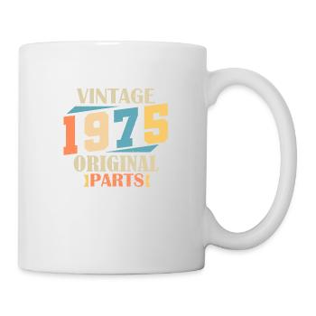 Mois 1975. Cadeau d'anniversaire 1975. 49 ans Birt - Mug blanc - blanc - Droite