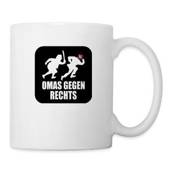 Omas gegen rechts - Tasse - Weiß - Rechts