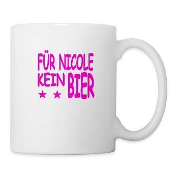 Bier - Tasse - Weiß - Rechts