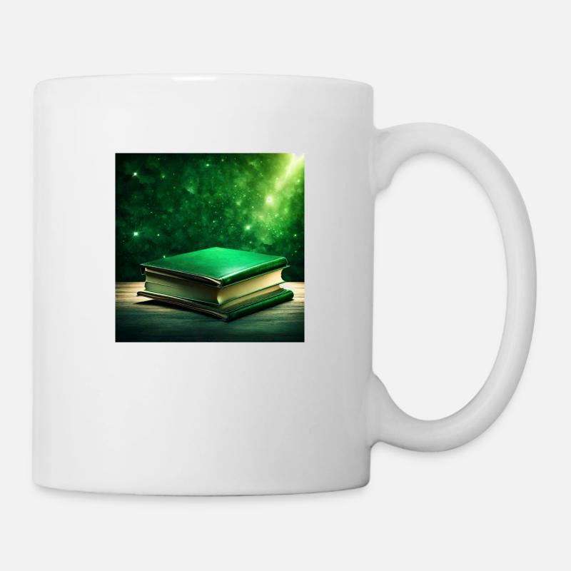 Luminated Emerald Book - Mug - white