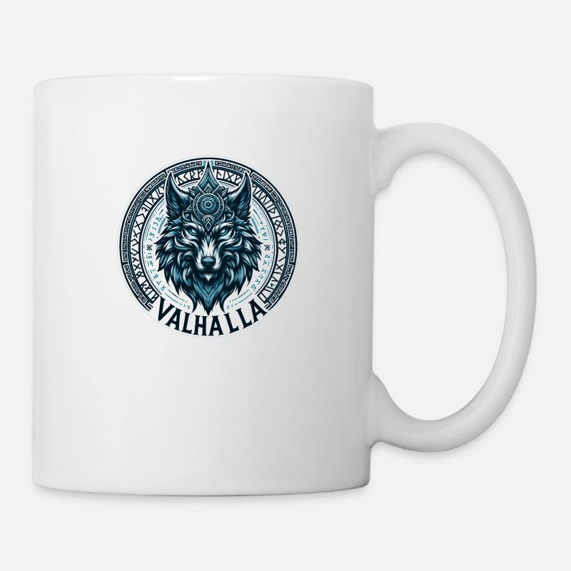 Loup du Valhalla - Mug blanc - blanc
