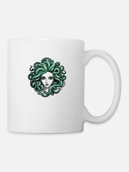 medusa mythologie grecque monstre - Mug blanc - blanc