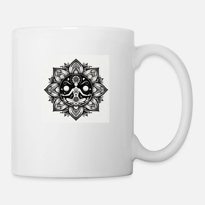 mandala22032402 - Mug blanc - blanc