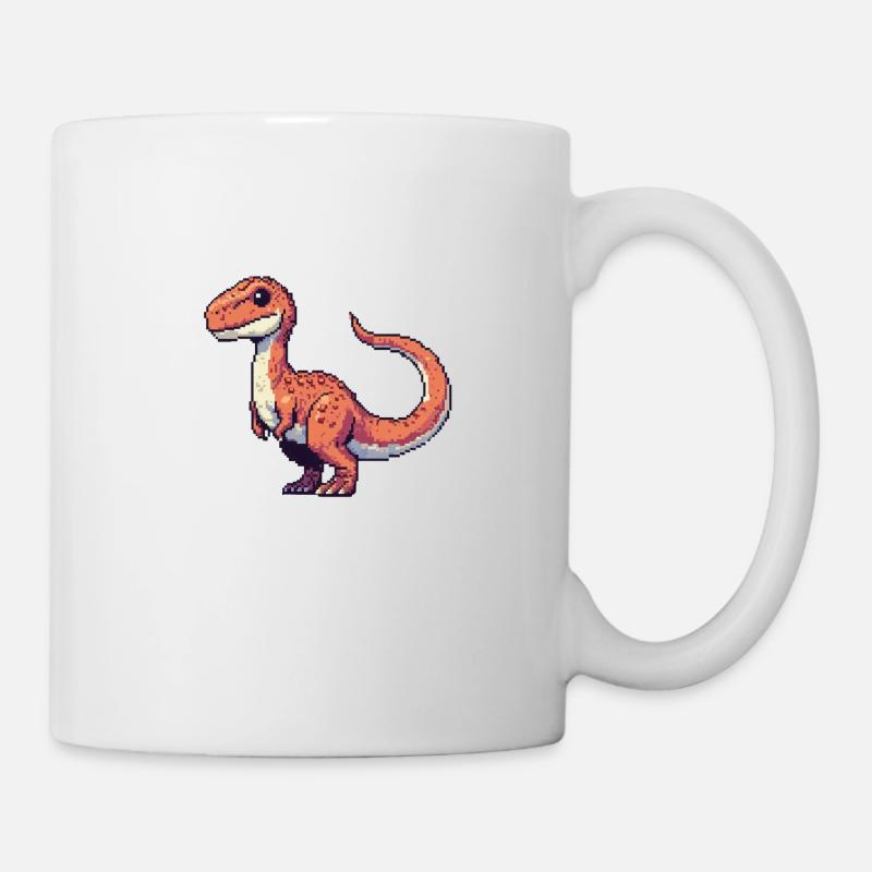 pixel dino - Mug - white