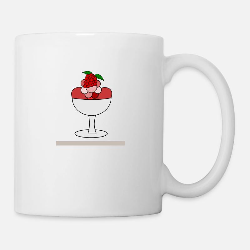 Früchtebecher - Tasse - Weiß