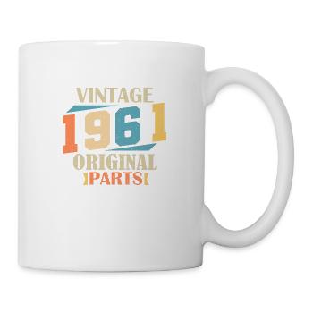 Mois 1961. Cadeau d'anniversaire 1961. 63 ans Birt - Mug blanc - blanc - Droite