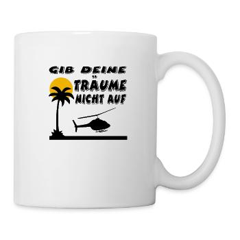 Hubschrauber - Tasse - Weiß - Rechts