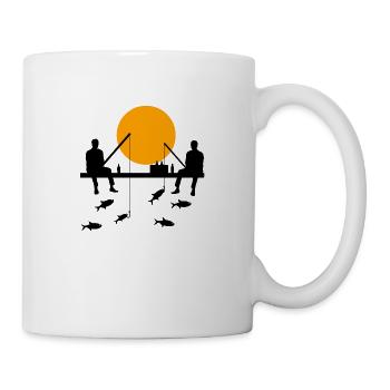 Pêche - Mug blanc - blanc - Droite