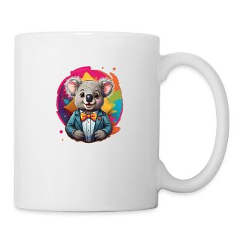 Lustiges Comic Koala - Tasse - Weiß - Rechts