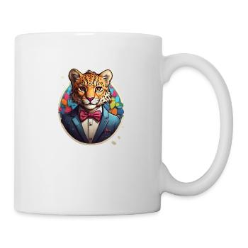 Lustiges Comic Tiger - Tasse - Weiß - Rechts