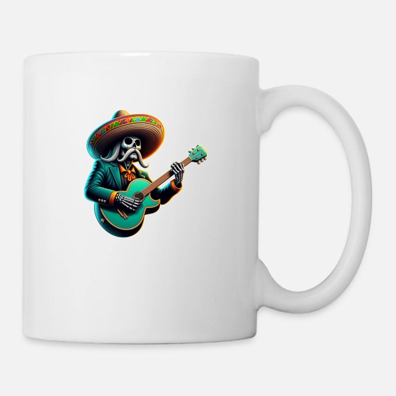 Squelette Guitarrón - Mug blanc - blanc