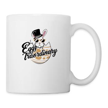 Lapin Eggs-traordinary - Mug blanc - blanc - Droite
