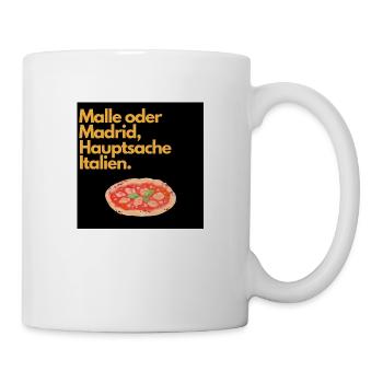 Malle oder Madrid - Tasse - Weiß - Rechts