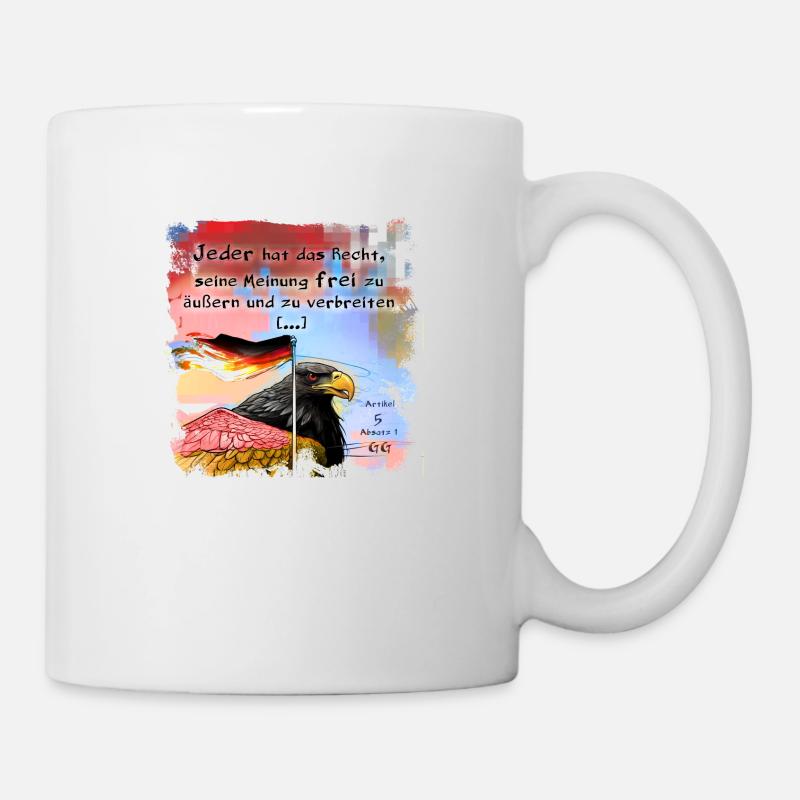 Liberté d’expression Allemagne - Mug blanc - blanc