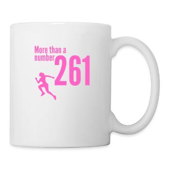 261 marathon more thna a number - Mug - white - Right