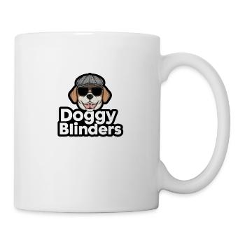 Stylish Dog Wearing Sunglasses and Hat With Doggy - Mug - white - Right