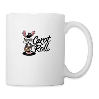 Cartoon Rabbit Playing Guitar Wearings Sunglasses - Mug - white - Right