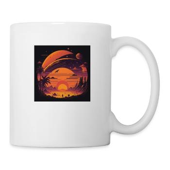 Sonnenuntergng - Tasse - Weiß - Rechts