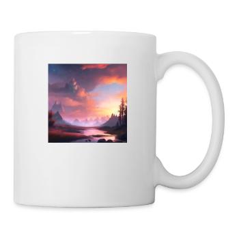 Sonnenaufgang - Tasse - Weiß - Rechts