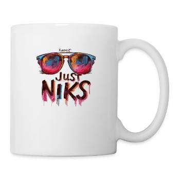 Kmoet just niks, dialecte anversois Chemises - Mug blanc - blanc - Droite